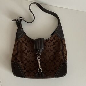 Coach Dark Brown classic shoulder bag